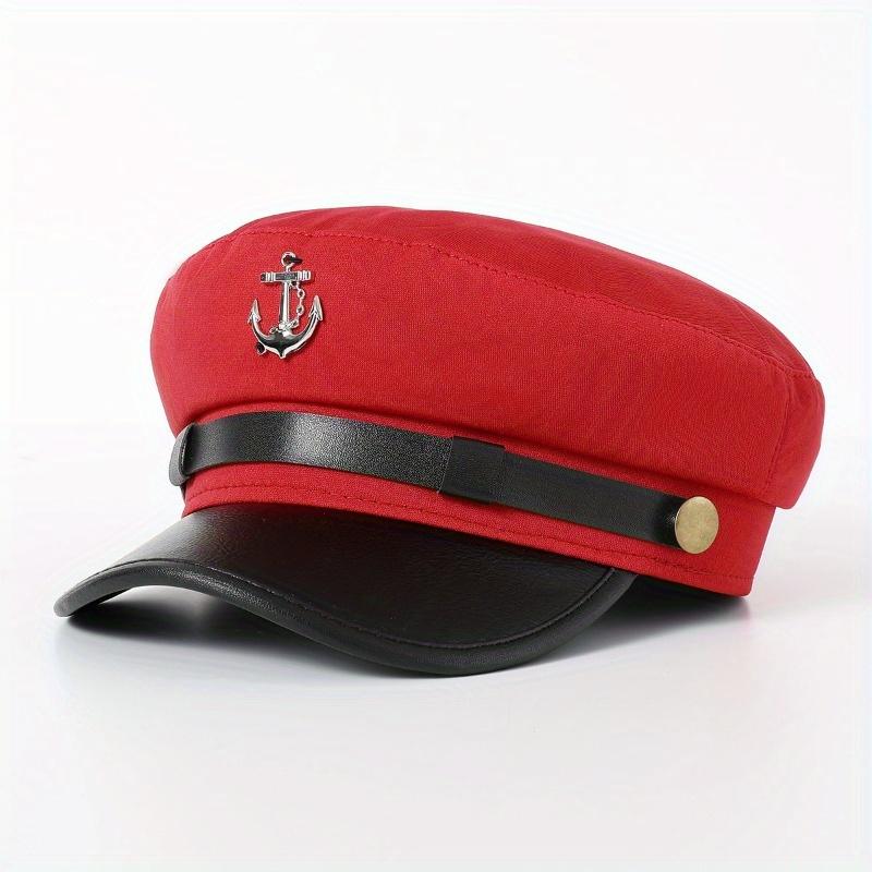 Cross-border Navy Hat British Style Beret for Men and Women Winter Versatile Decorative Fashion Hat