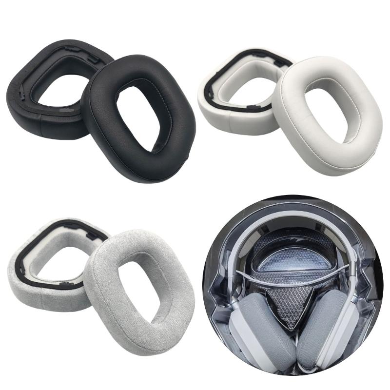 Replacement Protein Leather Earpads Ear Pad for HS80 Headphones Ear Cushions Earmuffs Ear Cover
