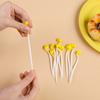 20pcs Elastic Stress Relief Toy Interest Bean Sprouts Stretch Simulation Yellow Bean Sprouts Decompression Props Kitchen Decor