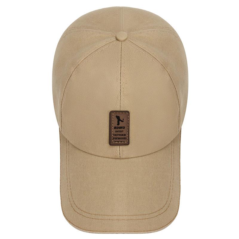 3.93 Inch Extended Brim Sandwich Baseball Hat Adjustable Classic Dad Hat Sun Protection Sport Hats Canvas Cap