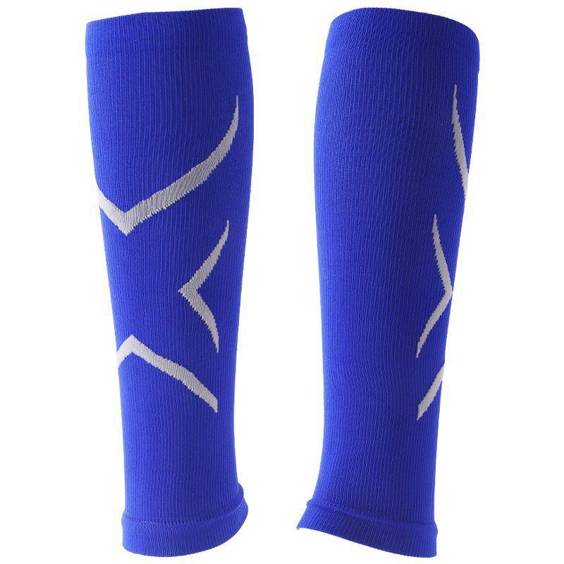

1Pair Calf Compression Sleeves Running Cycling Leg Compression Sleeve Men Women Elastic Marathon Jumping Gym Fitness Calf Brace синій