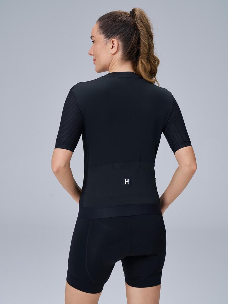 Hiserwa Women's Abdomen Control Cycling Shorts with Silicone Padded Hip Lift
