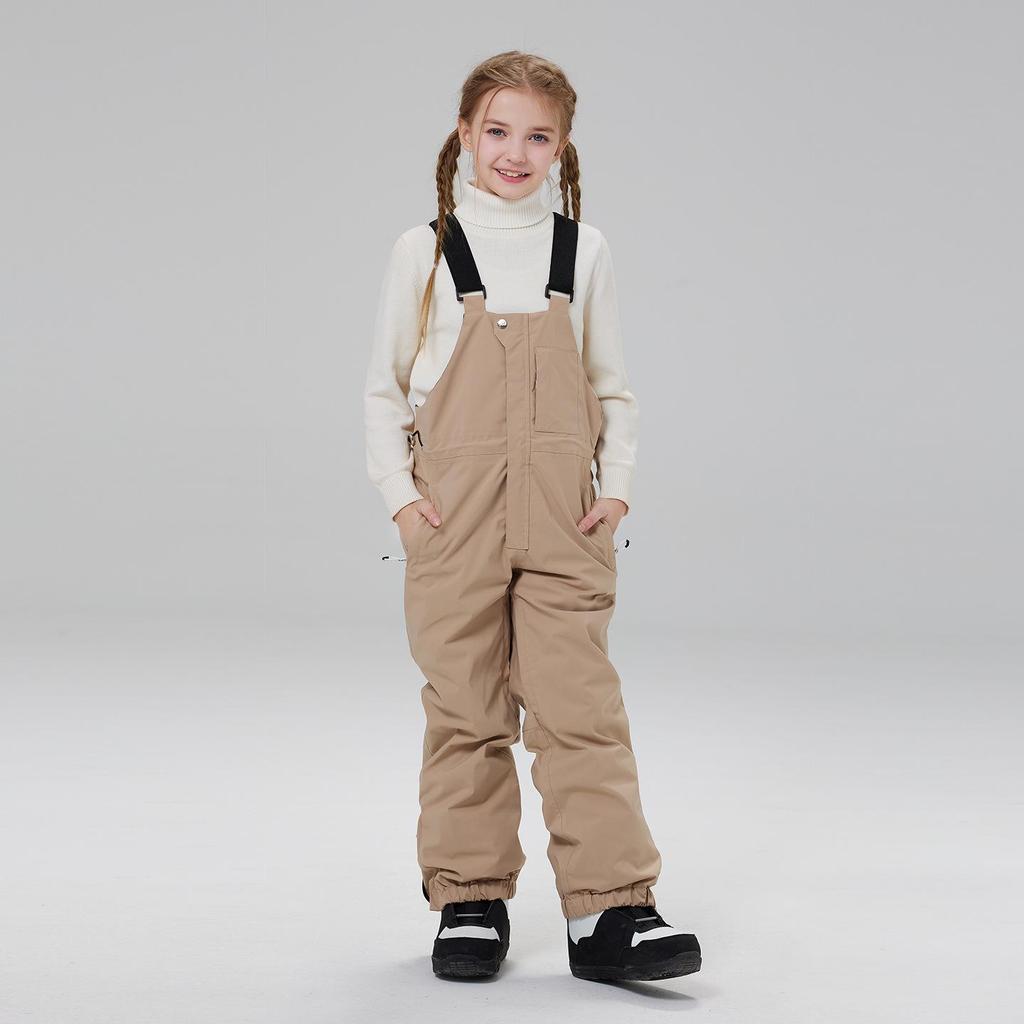 Kids' Ski & Snowboard Overalls: Windproof, Warm, Thickened Pants for Boys & Girls