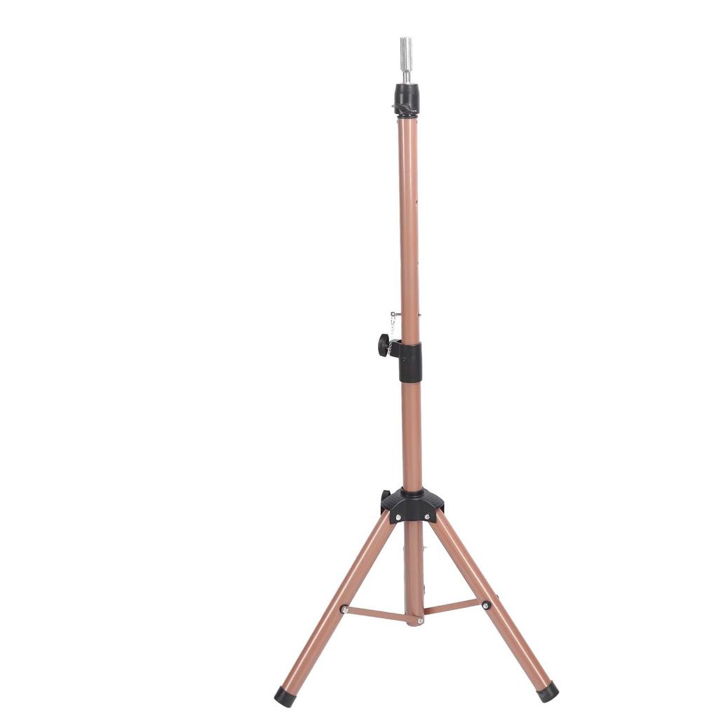 Wig Tripod Professional Aluminum Alloy Stable Foldable Mannequin Head Stand Brick Red
