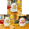 Duck Stuffed Animal With Summer Hat For Birthday Gift And Collection
