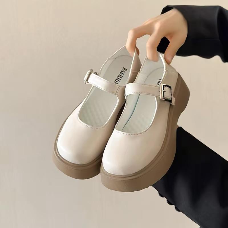 Fashion Flats Women's Platform Loafers Shoes 2025 Autumn New Trends Buckle Shoes Fashion Casual Running Sneaker Comfortable Zapatillas