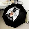 Valen-cia Crest Sunset Automatic Folding Umbrella - 8-Rib Travel Umbrella with Auto Open/Close & Portable Gifts for holidays or birthdays