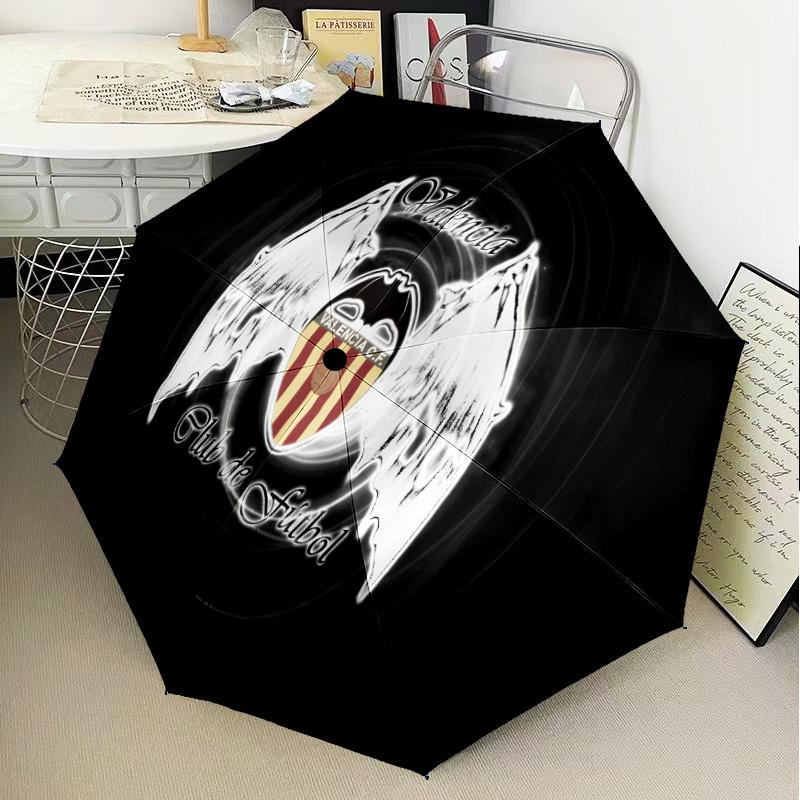 Valen-cia Crest Sunset Automatic Folding Umbrella - 8-Rib Travel Umbrella with Auto Open/Close & Portable Gifts for holidays or birthdays