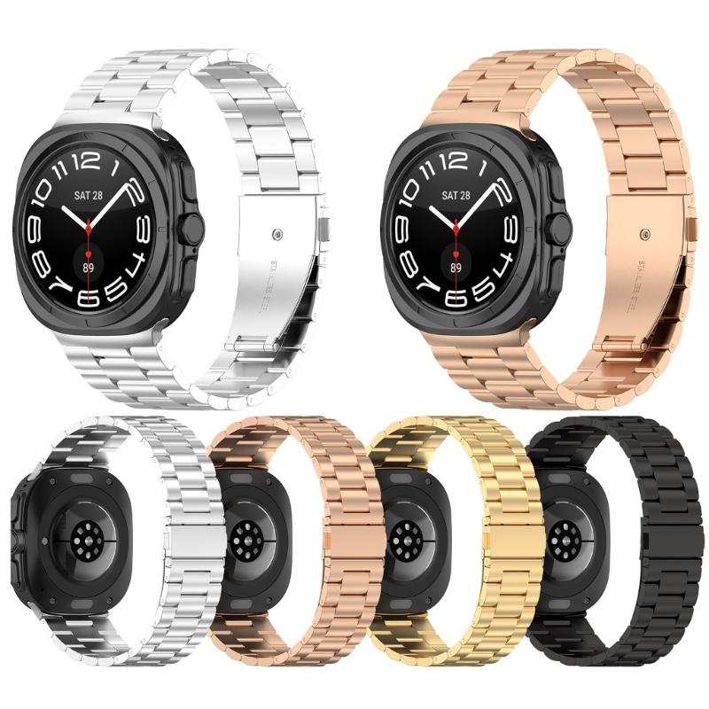 Waterproof Watch Strap Wristband for Watch Ultra 47mm Sports Watch Metal Band Anti-scratch Sweatproof Strap