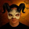 Plastic Sheep Horn Mask Animal Demon Mask Gothic Halloween Mask  Costume