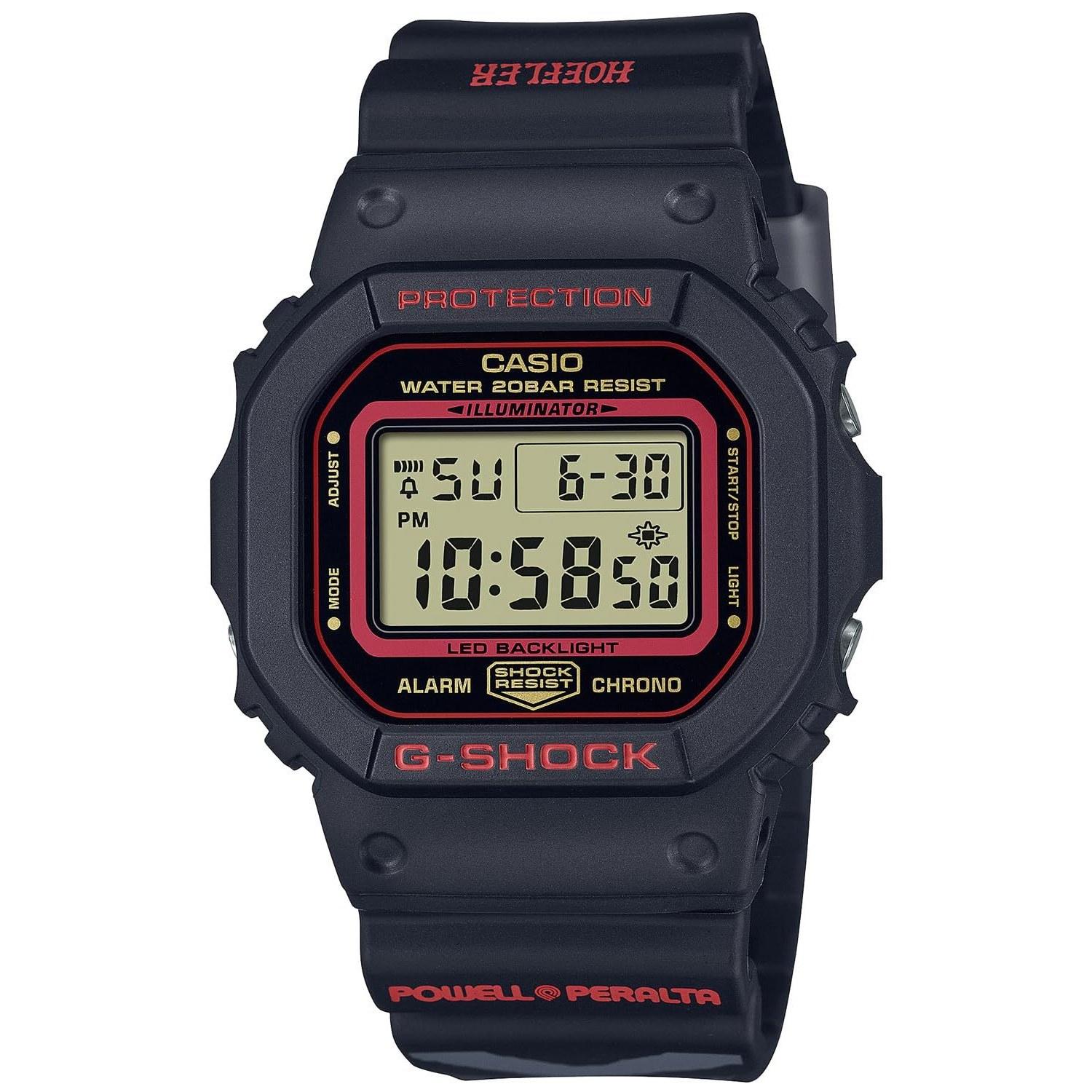 Мужские наручные часы Casio G-SHOCK Kelvin Hoefler Powell Peralta тройная коллаборация модель DW-5600KH-1JR черные