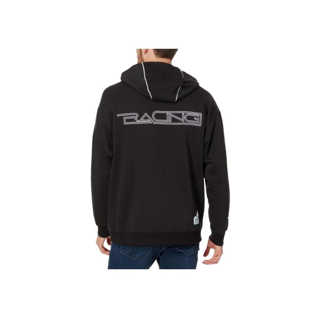 Puma Garage Crew Hooded Sweatshirt With Letter Print Men Sweatshirts Black 621137-01