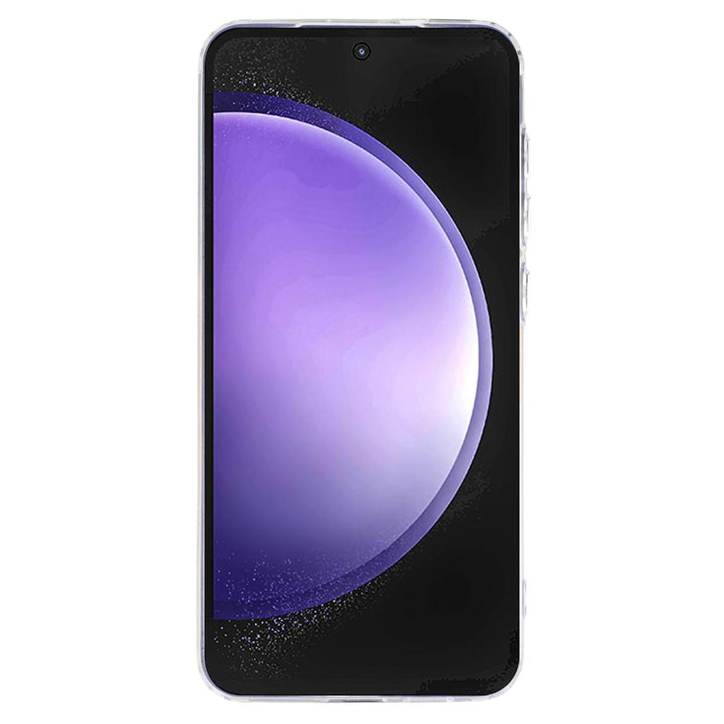 Pour Samsung Galaxy S23 FE Coque Design Époxy Électroplaqué TPU Souple Housse Arrière de Téléphone Découpe Large pour l'Objectif