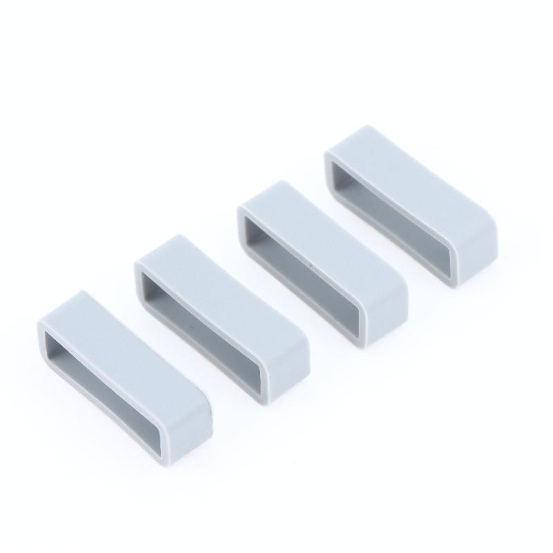 4 Peças Anel de Pulseira de Silicone 18 20 22Mm Laços à Prova d'Água Suporte de Segurança Acessórios de Relógio Porta-Pulseira de Borracha