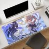 Gaming Mouse PadLarge Desk MatAntislip Stitched Edges Anime Girl with Music Notes Print Keyboard Pad for Gamer Home Office