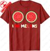 I Love Melons Fruit Heart Juice Seed Honeydew Top Watermelon TShirt Summer Cotton Casual Simple Stylet Breathable Camisetas