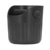 Coffee Grounds Bucket Portable ABS Coffee Knock Box with Skid Resistance Rubber Mat for Home Cafe Bar