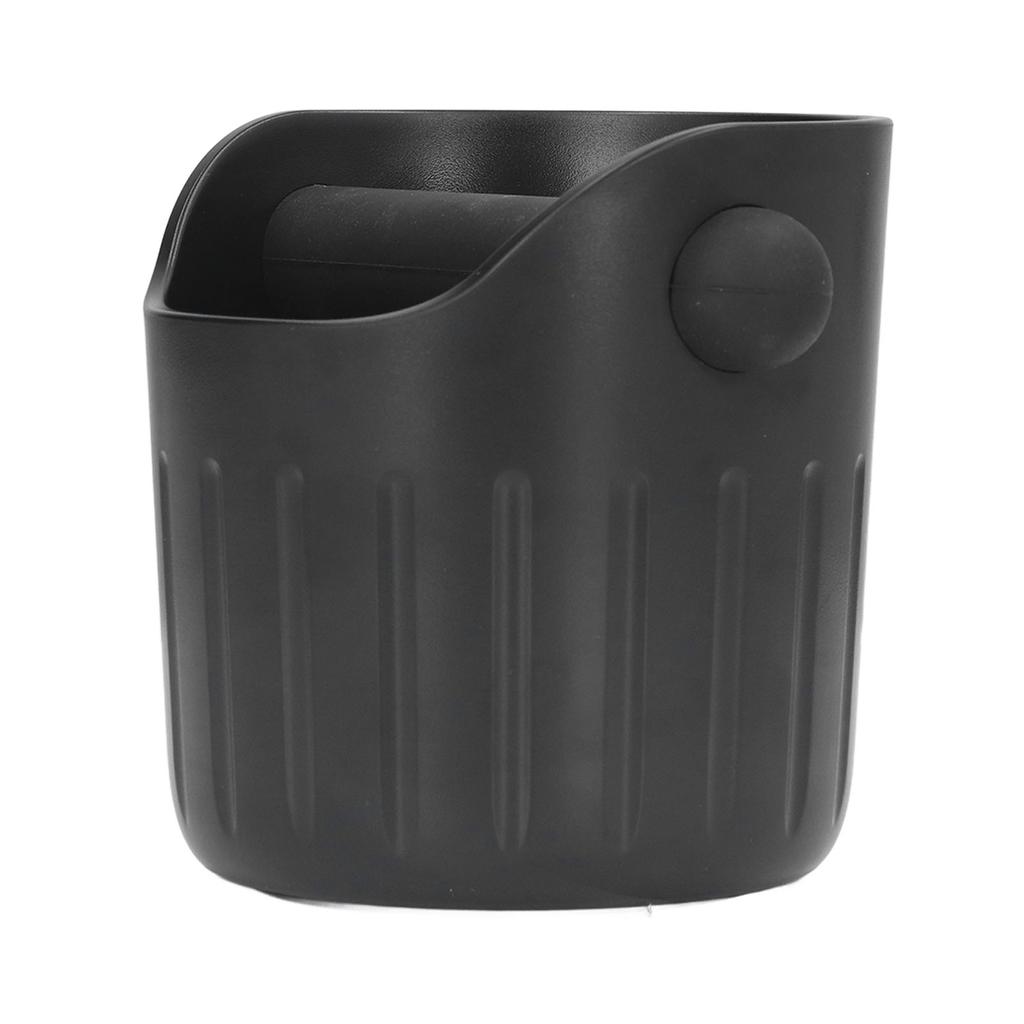 Coffee Grounds Bucket Portable ABS Coffee Knock Box with Skid Resistance Rubber Mat for Home Cafe Bar