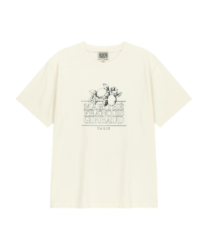 Malittepeulangsowajeobeo Aerocool Lemon Classic Logo Tee Ivory