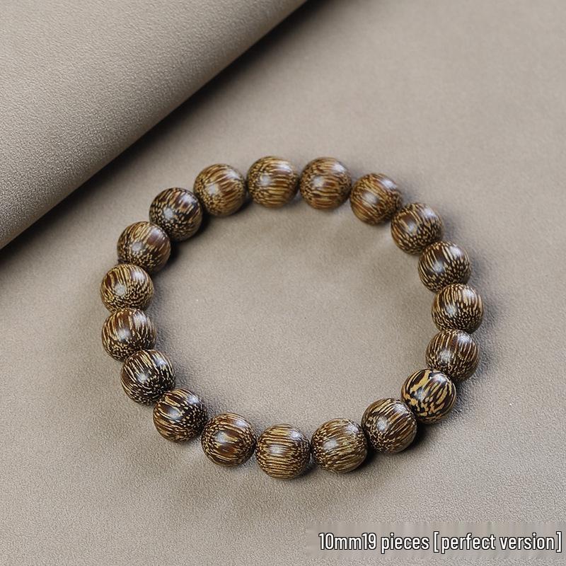 Vietnam Nha Trang Natural Agarwood Qinan Buddha Beads Bracelet for Men and Women