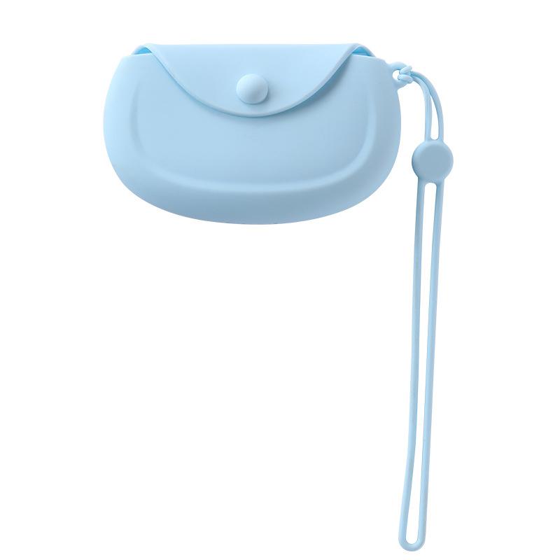 

1 шт. Силиконовый стоматологический контейнер для зубных протезов, бокс для хранения ретейнеров, контейнер для кап для рта, контейнер для зубных протезов синий