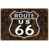 Segno Metallica Decorativo Casa Retrò Route 66 Targhe Poster sul Muro Latta Segno Poster Vintage Decorazione Arte da Parete Decorazione Stanza
