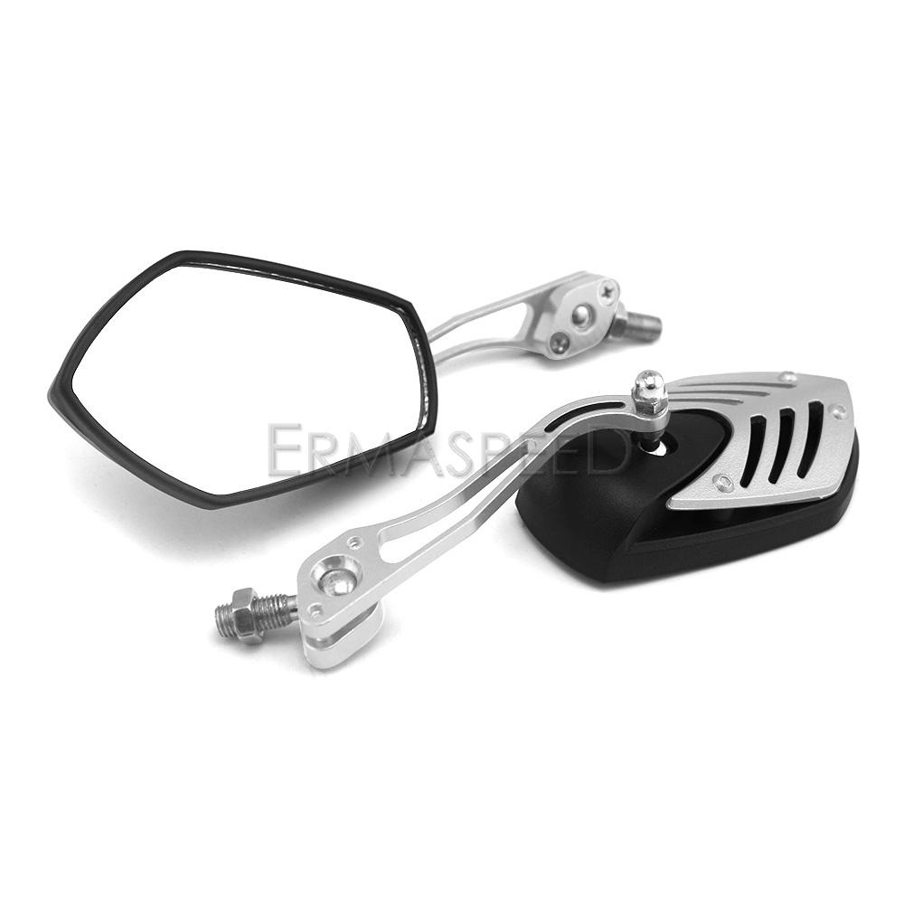 Oglinzi retrovizoare pentru motociclete Oglinzi retrovizoare laterale pentru ghidon universal reglabile de 22 mm pentru scuter E-bike