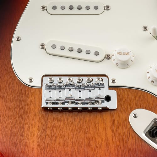 Musiclily Pro 10.8mm Vintage Strat Steel Bridge Saddles for ST Electric Guitars, Chrome (Set of 6)