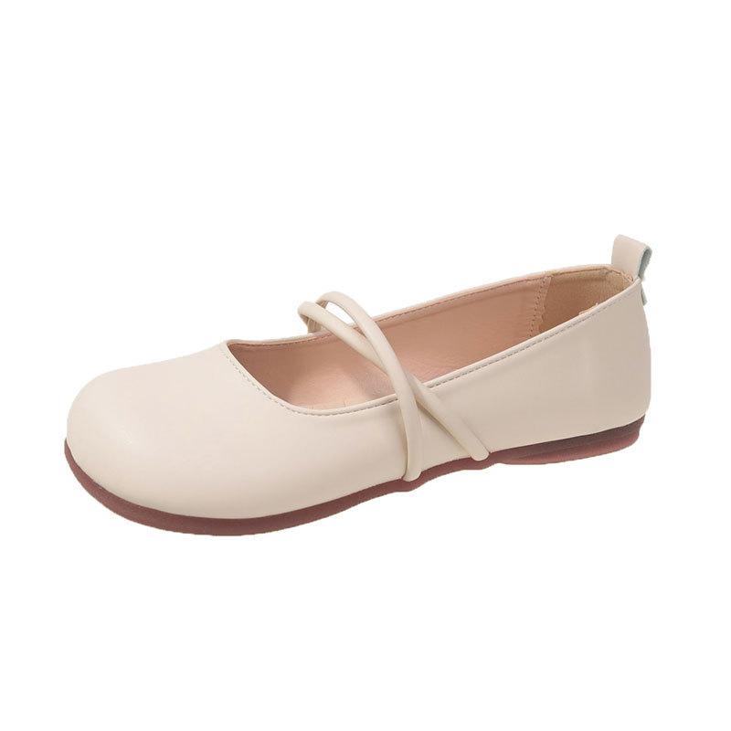 Evening Breeze Gentle Soft Sole Mary Jane Single Shoes Summer New Retro Shallow Mouth Versatile Lazy Bean Shoes