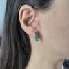 Серебряные серьги с натуральным агатом 1.117ct (2205432)