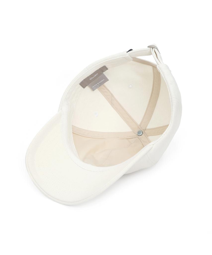 Eondeokeonteulolseutyudio Stud Logo Ball Cap Ball Cap / Jewel Stud / Batik Cream