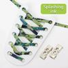 NEW Colourful Elastic Laces Sneakers Lock No Tie Shoelaces Kids Adult 8mm Wide Flat Shoelace Without Ties Shoes Accessories