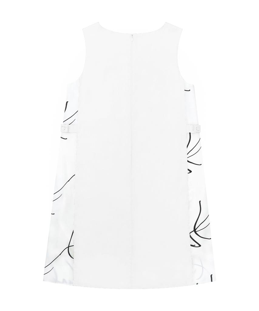 Hye Young Kim Satin Tent Sleeveless Dress - White