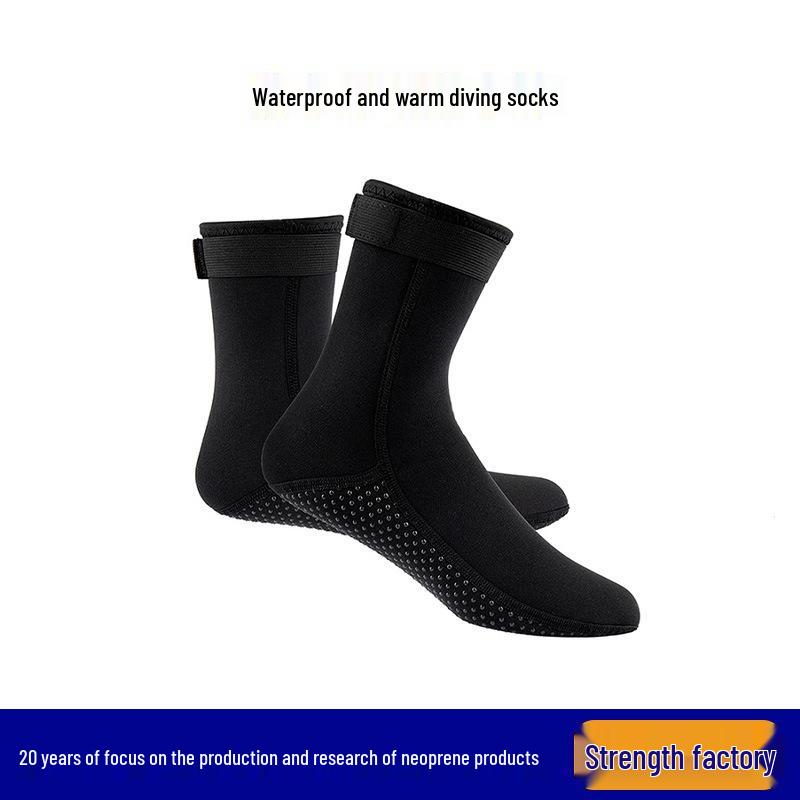 3mm Non-slip Diving & Snorkeling Socks, Warm and Wear-resistant, Long/Short Tube, Ideal for Beach and Water Sports.