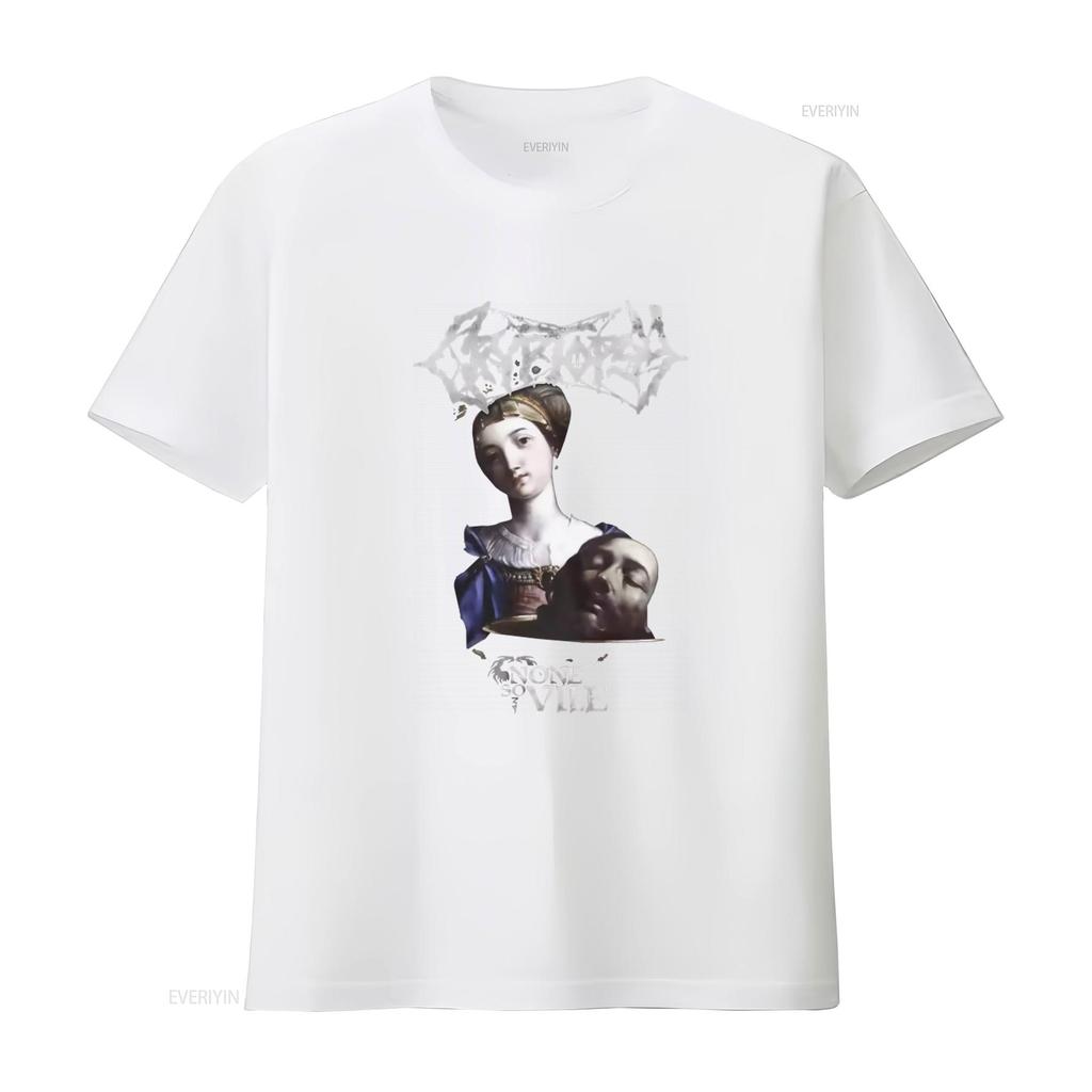 Herren Cryptopsy None So Vile Gothic Kunstdruck T-Shirt X-Large Schwarz vintage Gewaschen Designer-Kleidung Vielseitig Streetwear Unisex
