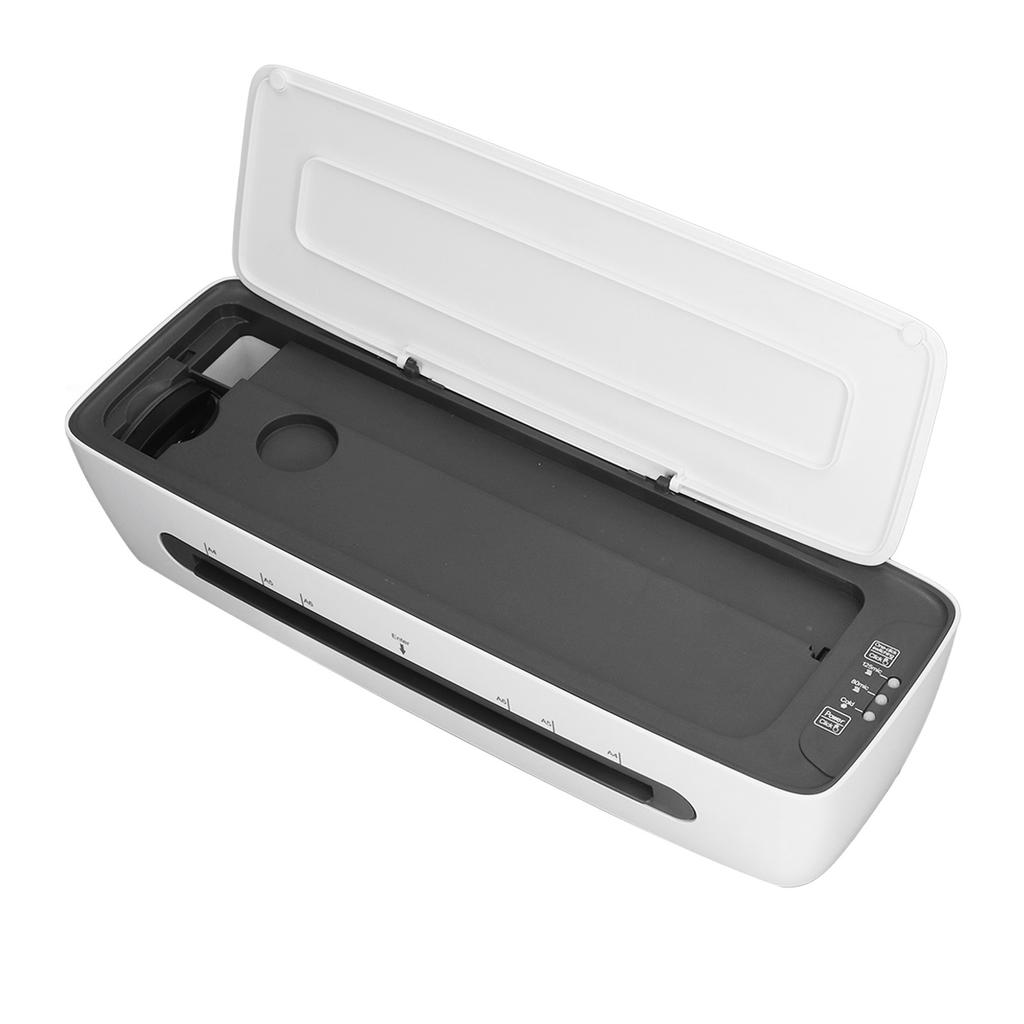 Photo Laminating Machine Hot Cold A4 Laminator with 12 Laminating Sheets Hole Punch Paper Cutter Corner Rounder EU Plug