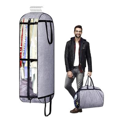 Transparente Kleidertasche, zum Aufhängen von Kleidung, wasserdicht, Kleidertasche mit Griff zur Aufbewahrung im Kleiderschrank, Anzugtasche, kann zum Zusammenstellen verwendet werden