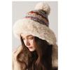 Women S Winter Large Size Knit Earmuff Warm Hat
