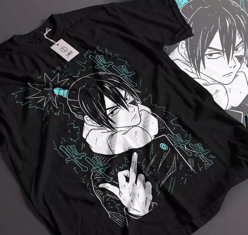100% Cotton TOPS UNISEX TEES MENS WOMENS Mechamaru T-shirt Jujutsu Kaisen Kokichi Muta Anime Manga Anime Shirt Gift 189