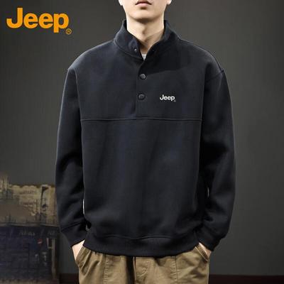 Men's Heavyweight Embroidered Pullover Sweatshirt