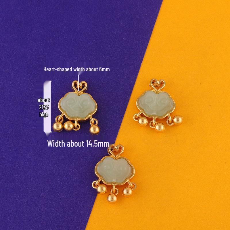 Handgefertigter Legierter Glasierter Friedensschnallen-Wolkenverschluss-Anhänger für DIY Armbänder, Ohrringe und Schmuck im Antikstil