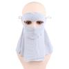 Women Sun Protection Face Mask With Drinking Hole Ice Silk Cooling Uv Block Neck Cover For Cycling Outdoor Summer Accessories