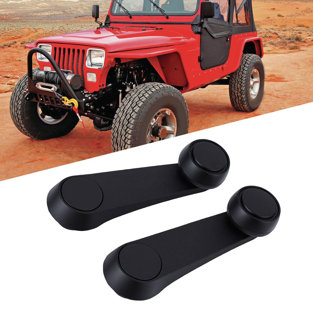 1 Pair Interior Window Crank Handle Replacement for   YJ   1992-1995 4415820