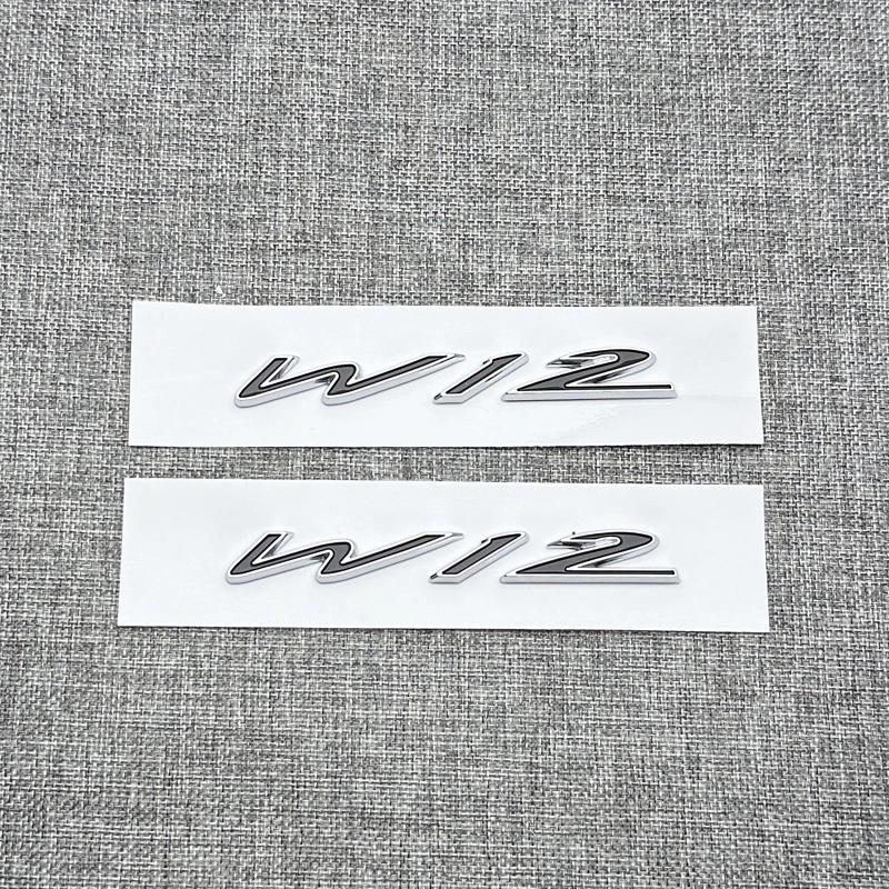 Black Silver Bentley W12 Speed GT Badge Fender Back Brand New (2pc) WT5