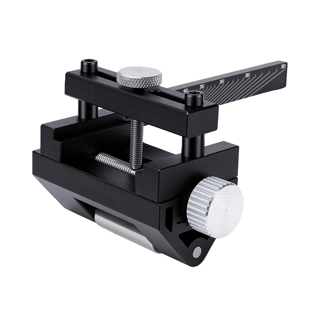 Honing Guide Tool Aluminum Alloy Versatile Angle Adjustment Woodworking Sharpener Jig for Easy Chisel Sharpening Black