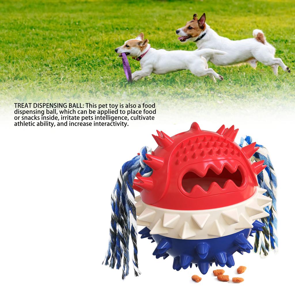 Squeaky Dog Toy Treat Dispensing Jumping   Sound Making   Chewer Pet Interactive Game Tool for Household Use