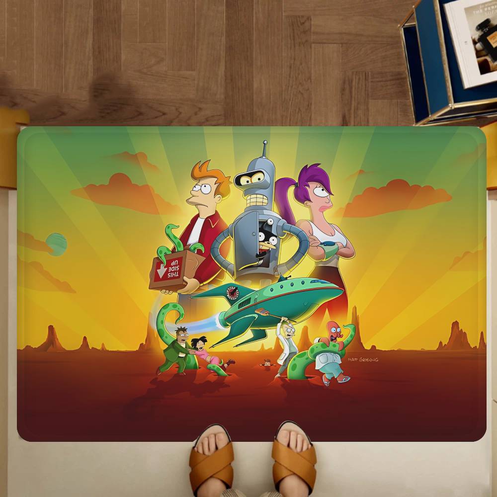 Popular American Animation F-Futurama Kitchen Mat Cheaper Anti-slip Modern Living Room Balcony Printed Modern Home Decor