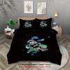 Space Astronaut Pattern Print Down Polyester Quilt Cover Boys And Girls Bedroom Three-Piece Set