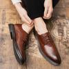Flat Casual Men's Leather Shoes Comfortable Classic Minimalist Style Leisure Business Party Office Wedding Groom Shoes 38-46 Hot