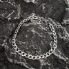 Titanium Steel NK Men's Bracelet That Doesn't Fade, Has a High-end Feel, Is Niche and Simple, Cuban Side Chain, Classic Versatile Accessory for Women